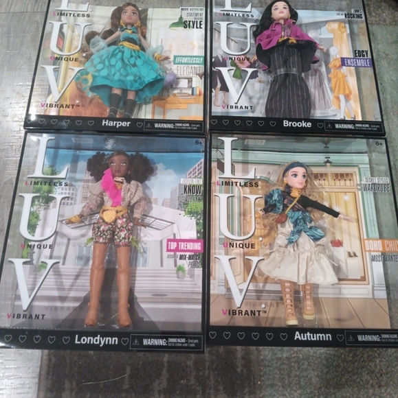 LUV VIBRANT Fashion Dolls Set